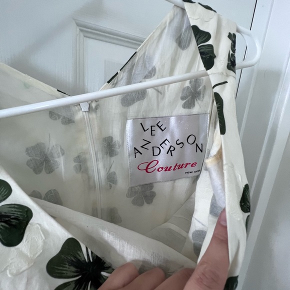 Lee Anderson Couture dress four leaf clover - Picture 2 of 3